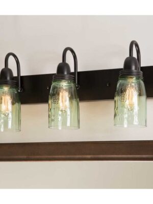 Mason Jar Vanity Light